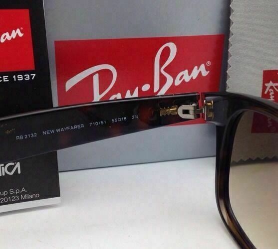 New Ray-Ban Sunglasses RB 2132 710/51 55-18 NEW WAYFARER Havana / Brown Gradient