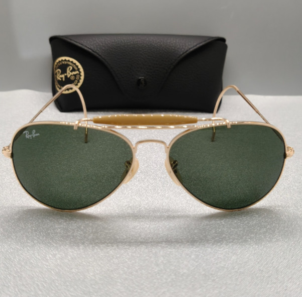 MEN GREEN RB3030 RAY-BAN OUTDOORSMAN SUNGLASSES NED-6258