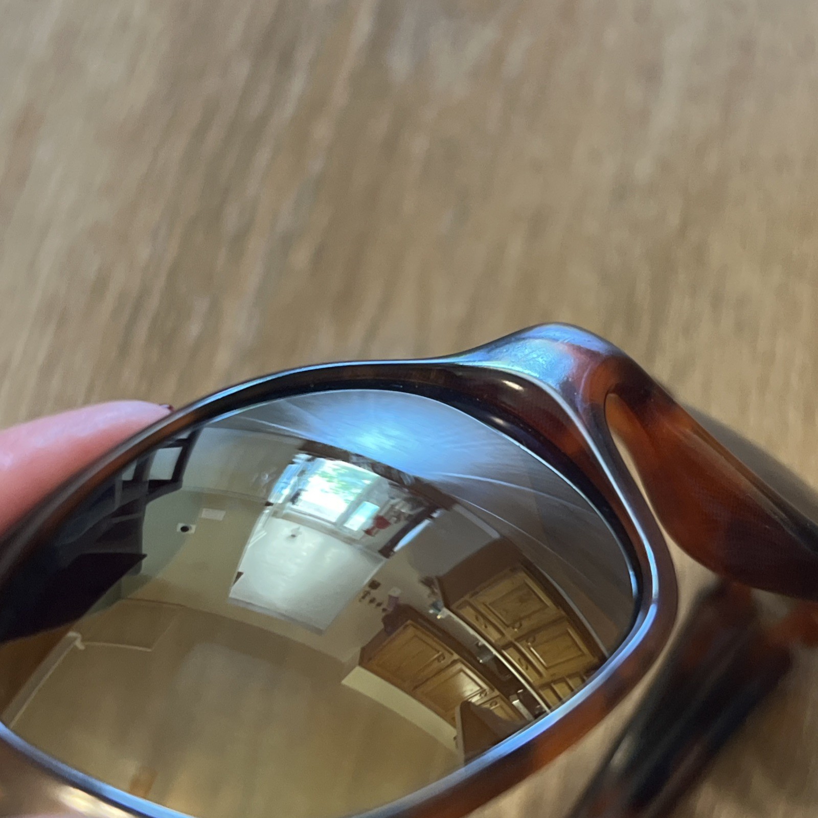 Vintage Oakley Tens 1.0 Brown Tortoise Wrap Sunglasses FRAMES ONLY Made In USA