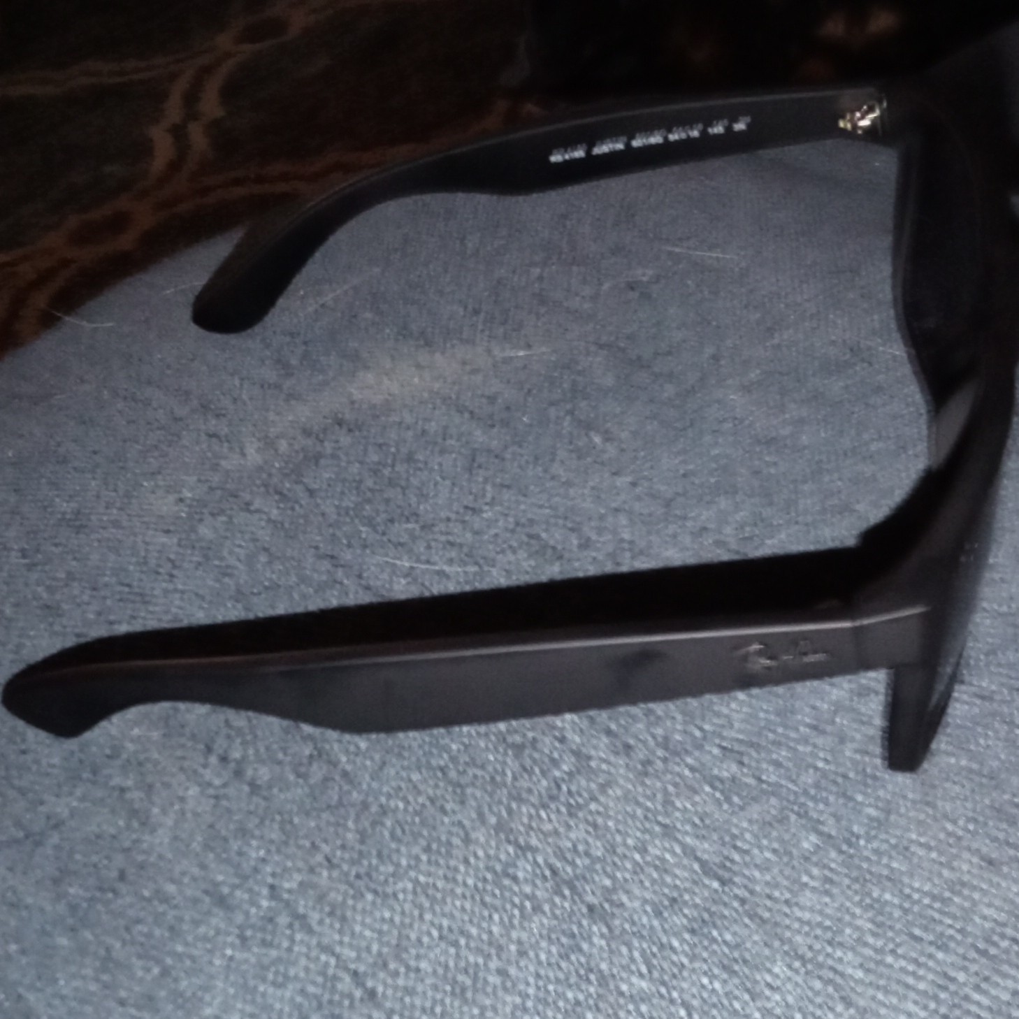 Ray-Ban Justin RB4165 Polarized Sunglasses Black Frame/Lens Rectangle 145mm