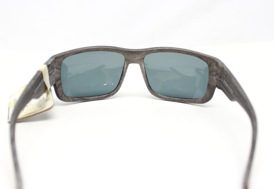 Panama Jack POLARIZED Gray Wood Grain Print Wrap Sunglasses 100%UV PJ POL 19 01