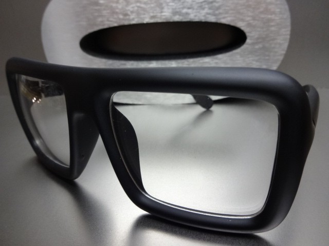 Mens Women OVERSIZE VINTAGE RETRO Clear Lens EYE GLASSES Large Matte Black Frame