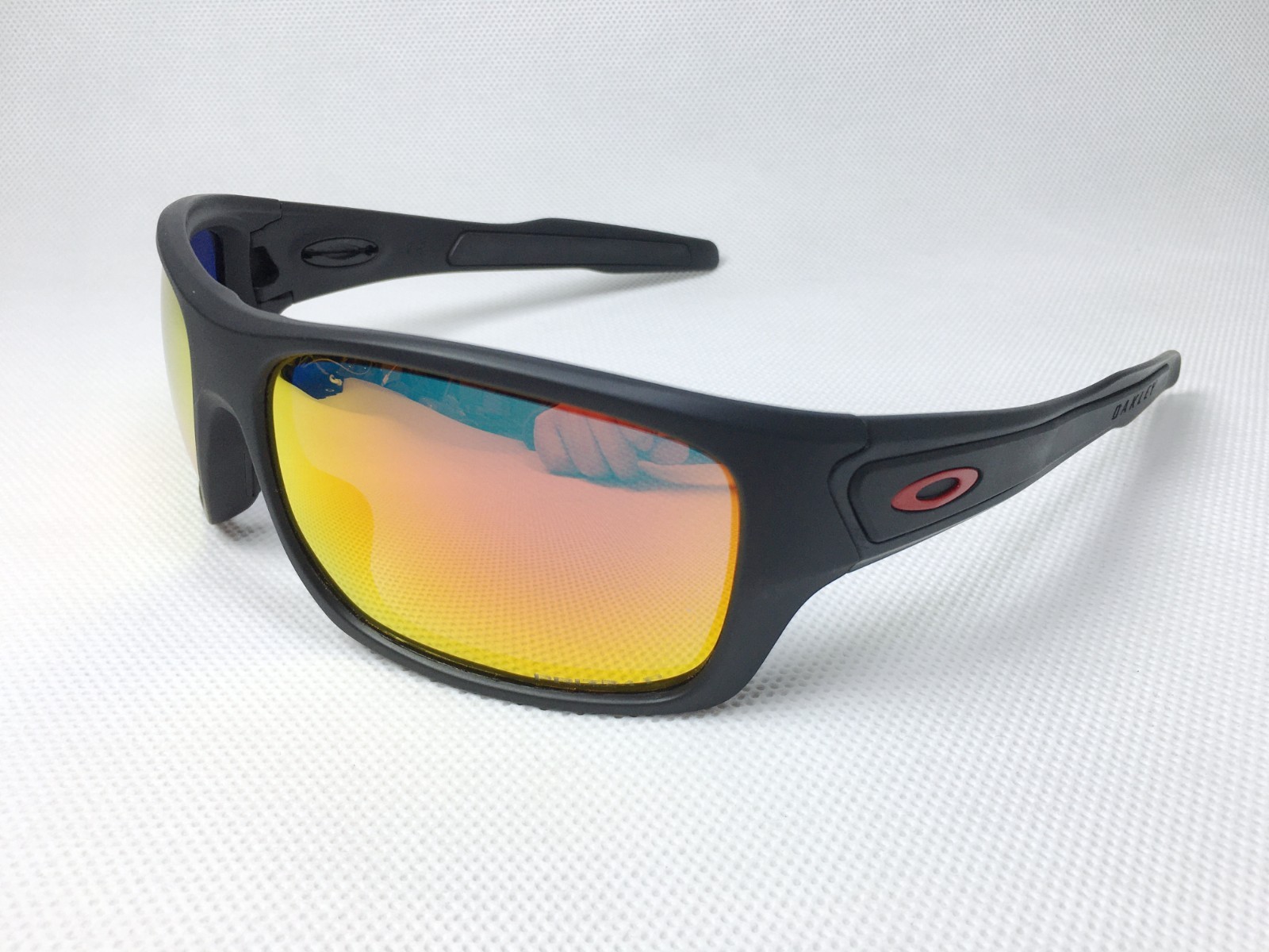 NEW Oakley TURBINE Matte Black PRIZM POLARIZED RED Lens Sunglass OO9263-02