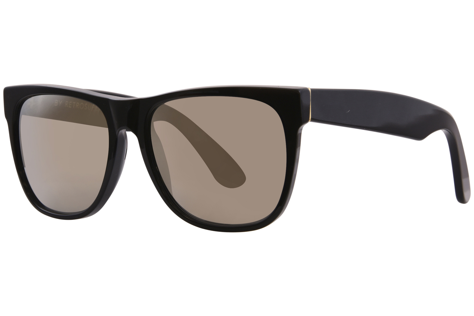 RetroSuperFuture Classic XBH/L SP16 Sunglasses Black/Ivory Mirror 55mm