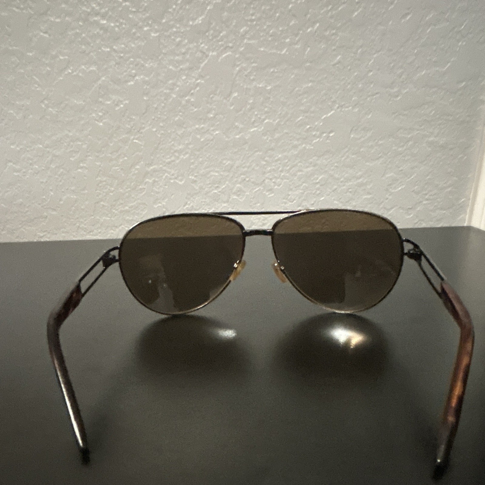 Armani Exchange Men’s Aviator Sunglasses Black Metal Frame Tortoise, Black