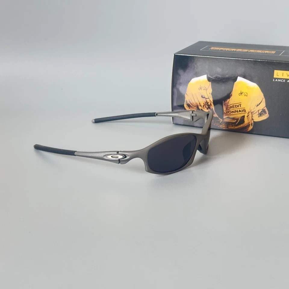 Oakley Hatchet X-metal Polarized Sunglasses Matte gray frames black lenses