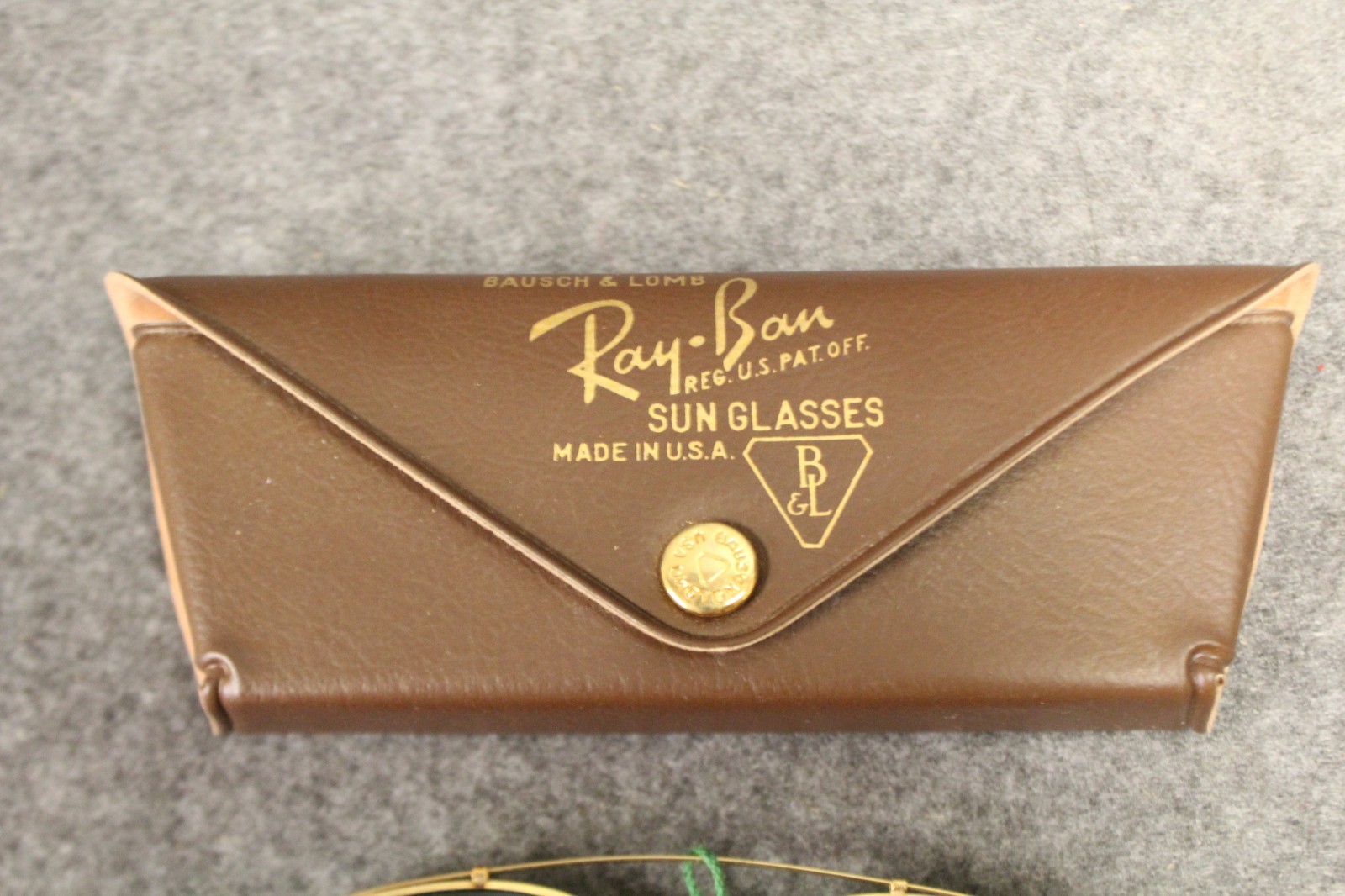 Vintage Ray Ban G-15 Clip On Sunglasses With Case Bausch & Lomb Made In USA