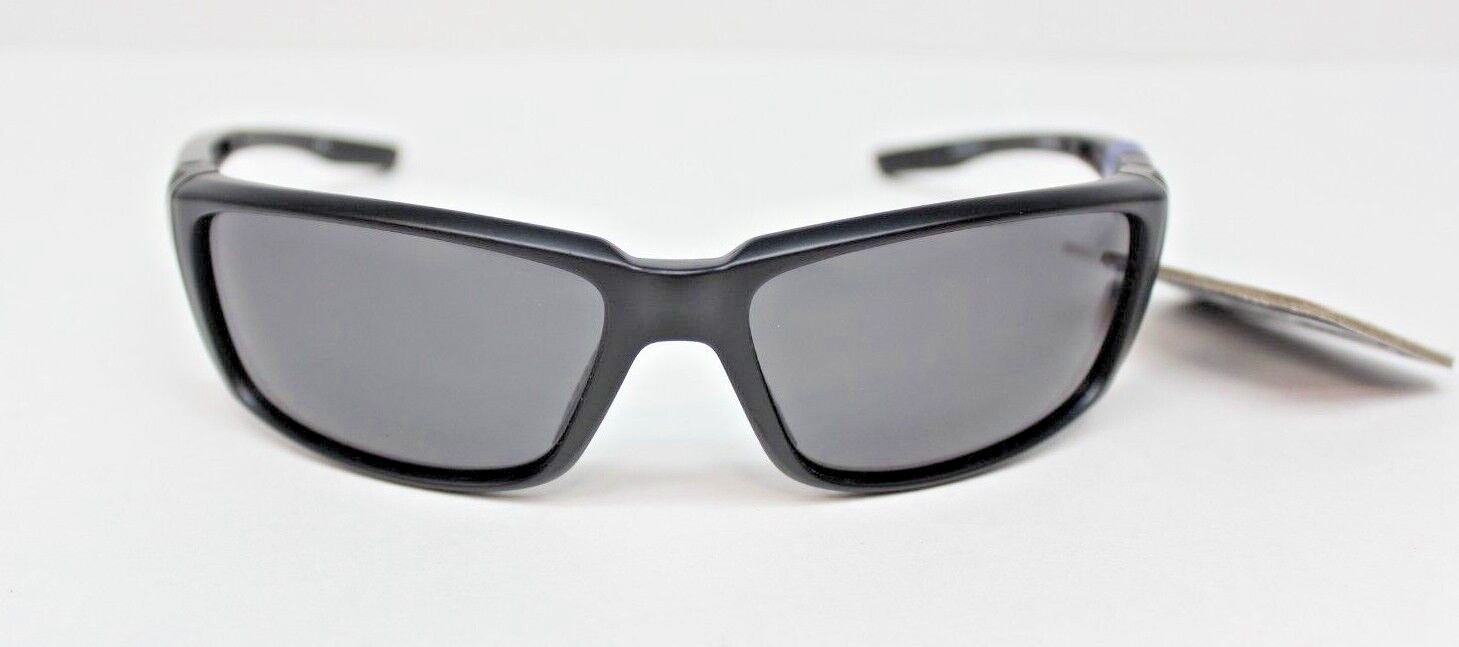 Angler Eyes POLARIZED Glossy Black Extra Wrap Mens Sunglasses 100%UV AE 12 BLK