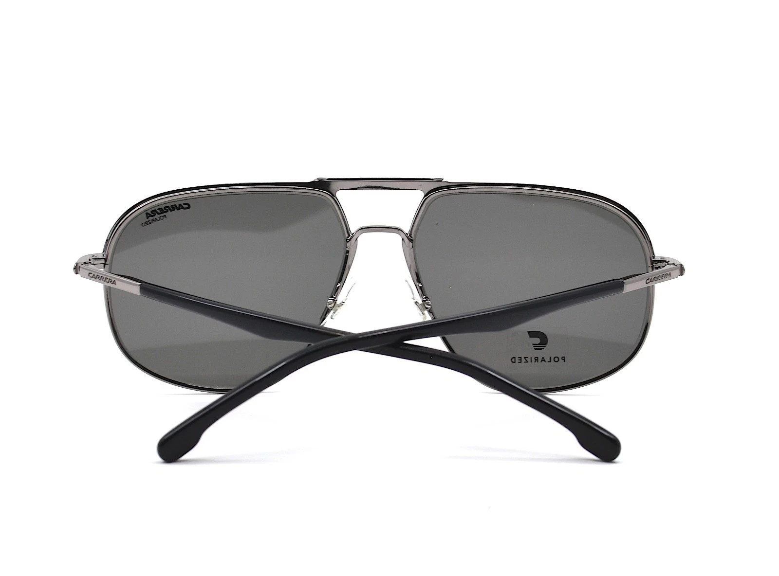 NEW CARRERA 318/S BLACK GREY POLARIZED AVIATOR AUTHENTIC SUNGLASSES