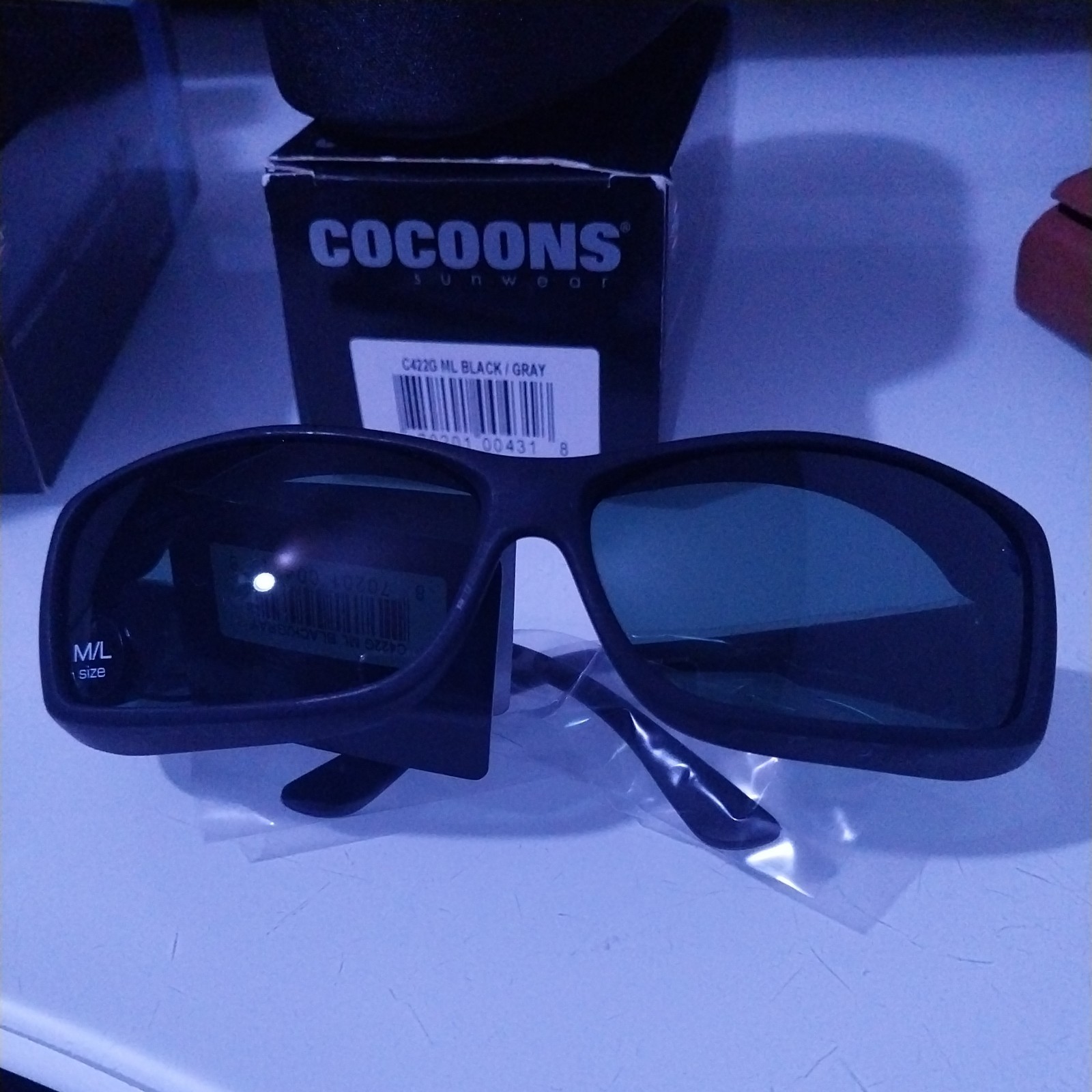 Cocoons Flex2Fit C422G ML WideLine “Fit Over” Authentic Sunglasses – New in Box