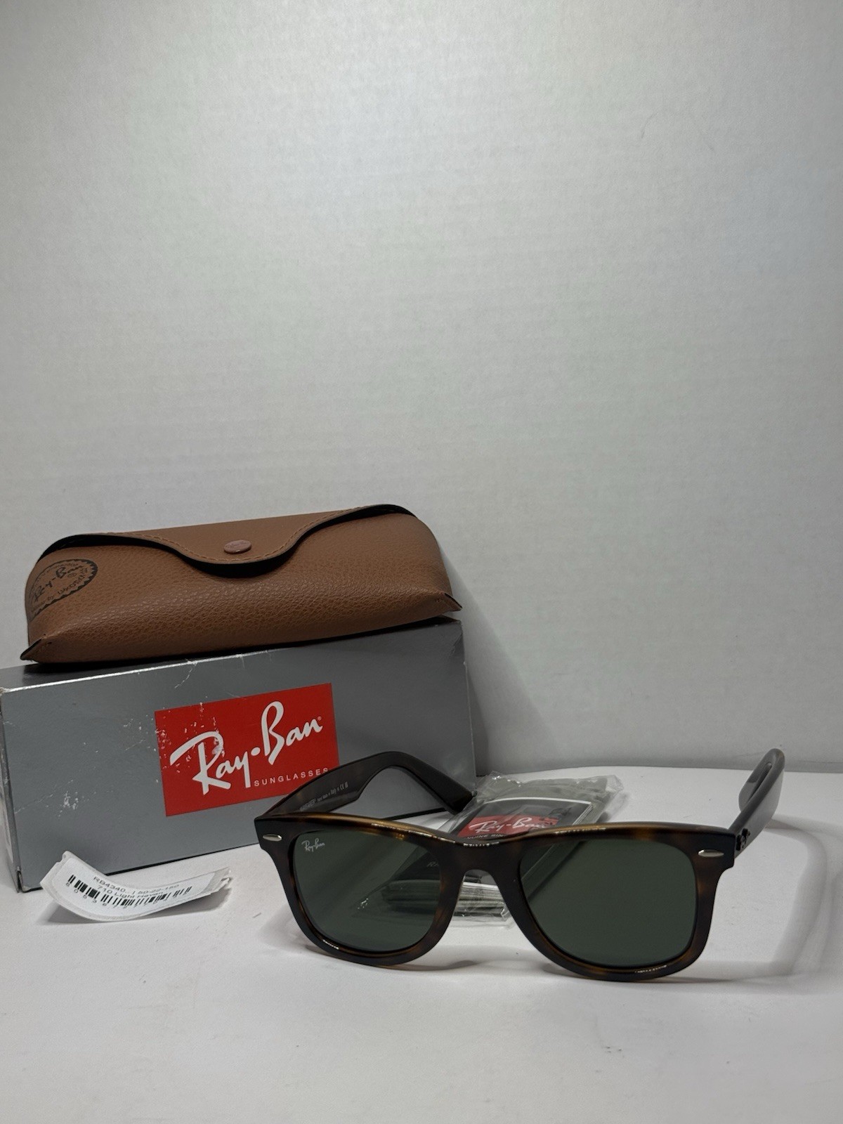 Ray-Ban Wayfarer RB4340 Light Havana Green Lens 50 mm 22 150 Sunglasses