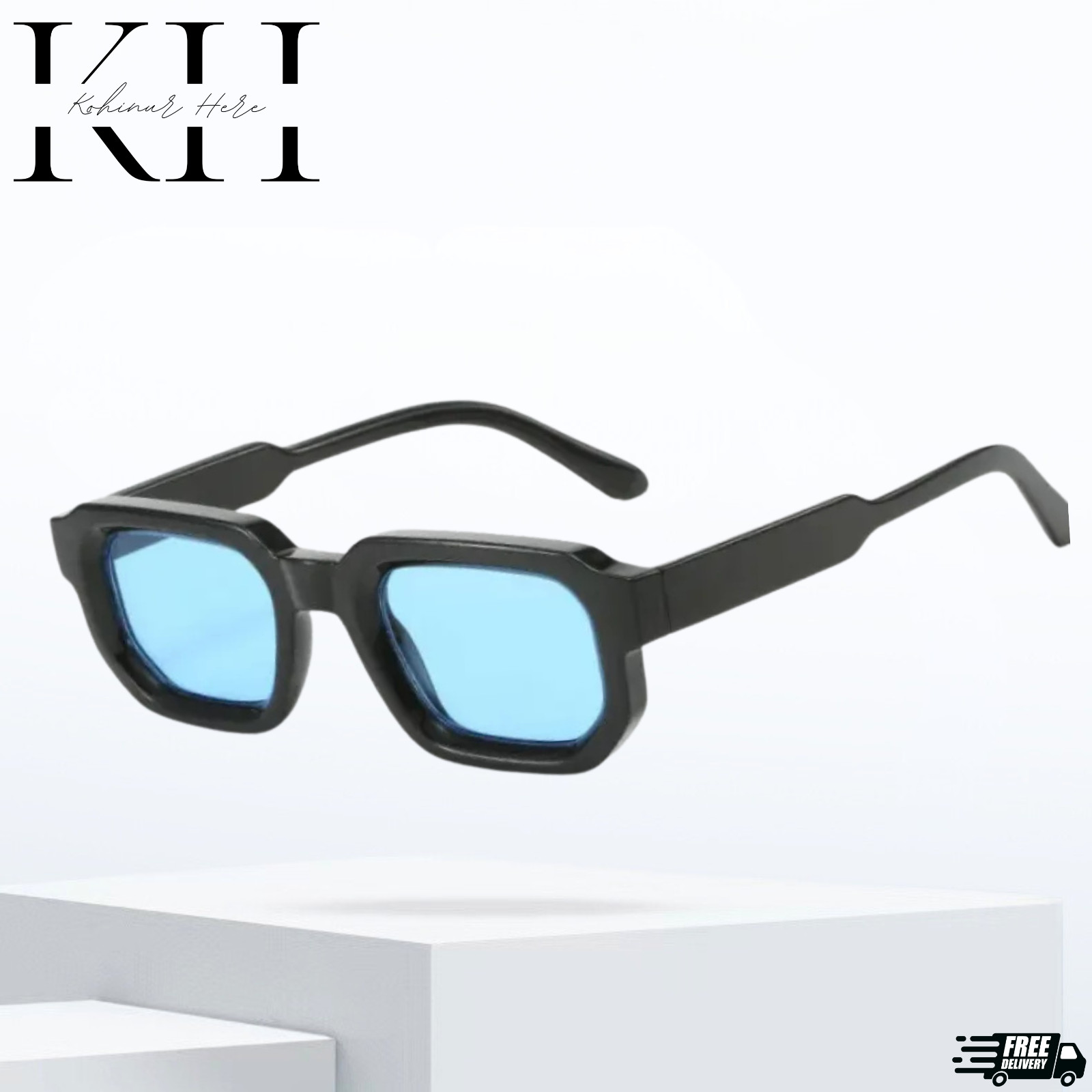 MEN SUNGLASSES HIP HOP SQUARE DESIGNER SHADES RETRO THICK FRAME CLASSIC FASHION