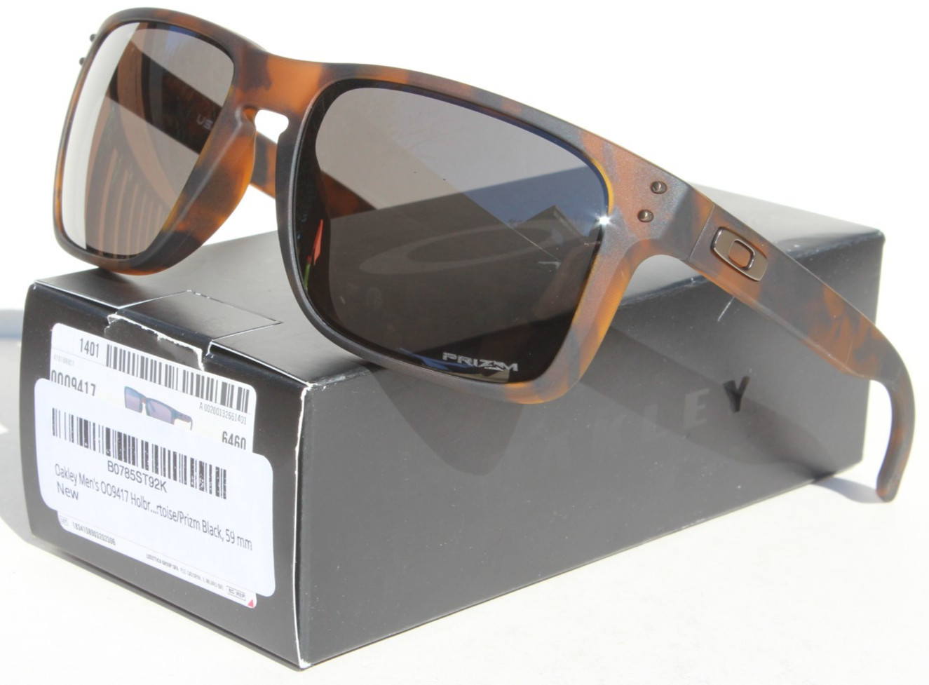 OAKLEY Holbrook XL Sunglasses Matte Brown Tortoise/Prizm Black NEW OO9417-02