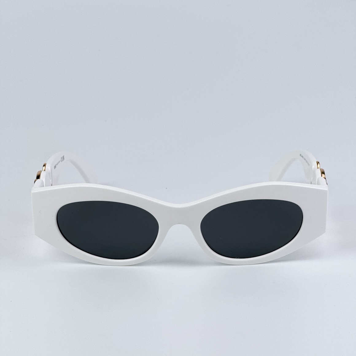 Versace Men AUTHENTIC Sunglasses White Dark Grey Oval VE4480U 314/87 BRAND NEW