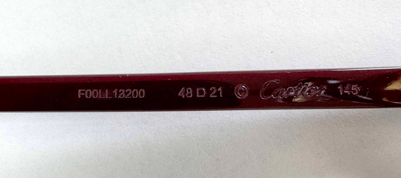 Cartier CT0540S Premiere de Cartier Geometric Sunglasses Burgundy-Gold/Pink lens