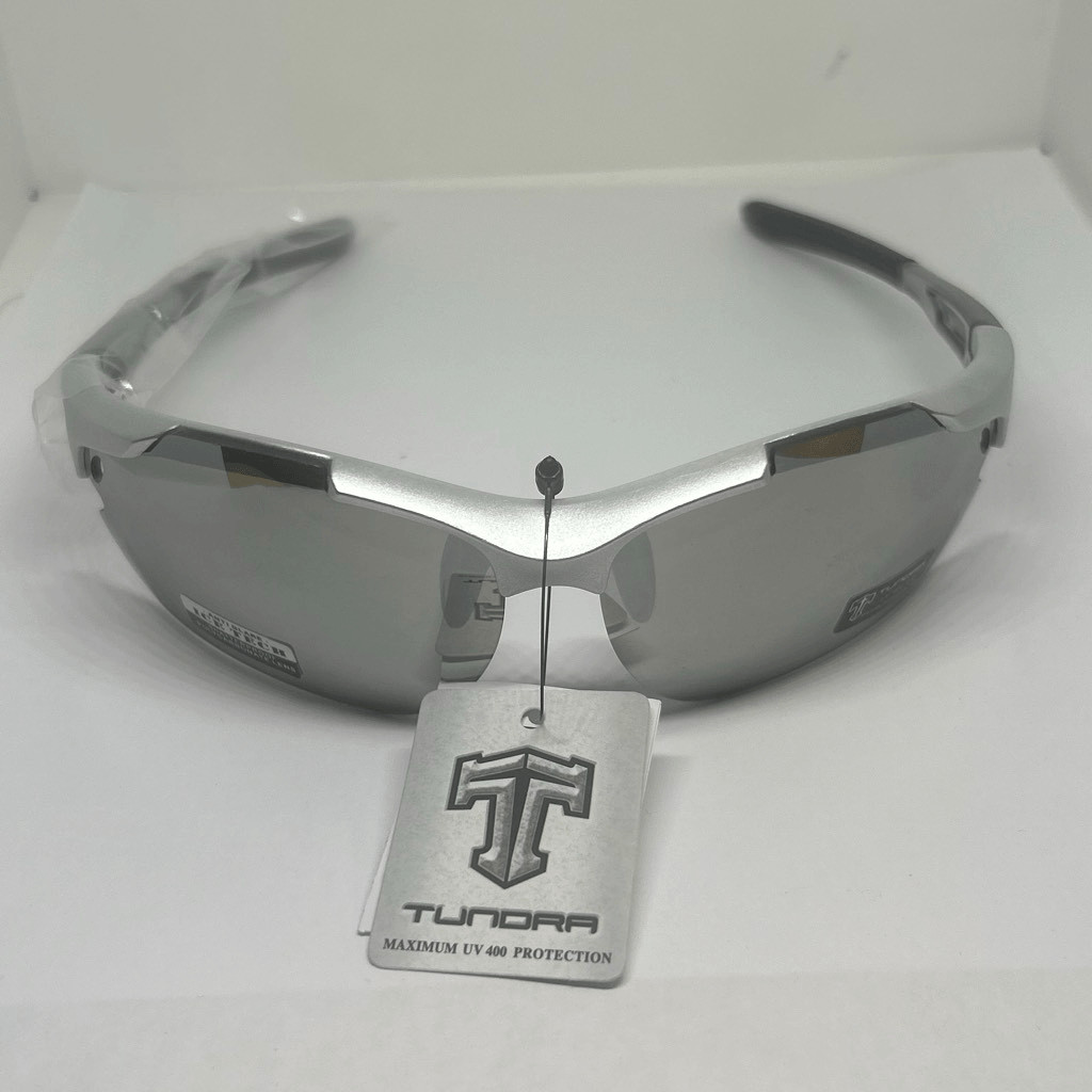 Sport Wrap Semi Rimless Sunglasses Mirrored UV400 Protection Lightweight