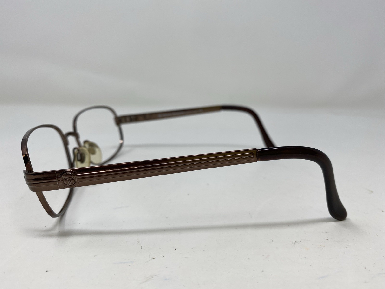 Sergio Tacchini Italy ST1070-S T869 135mm Shiny Brown Sunglasses Frame KE56