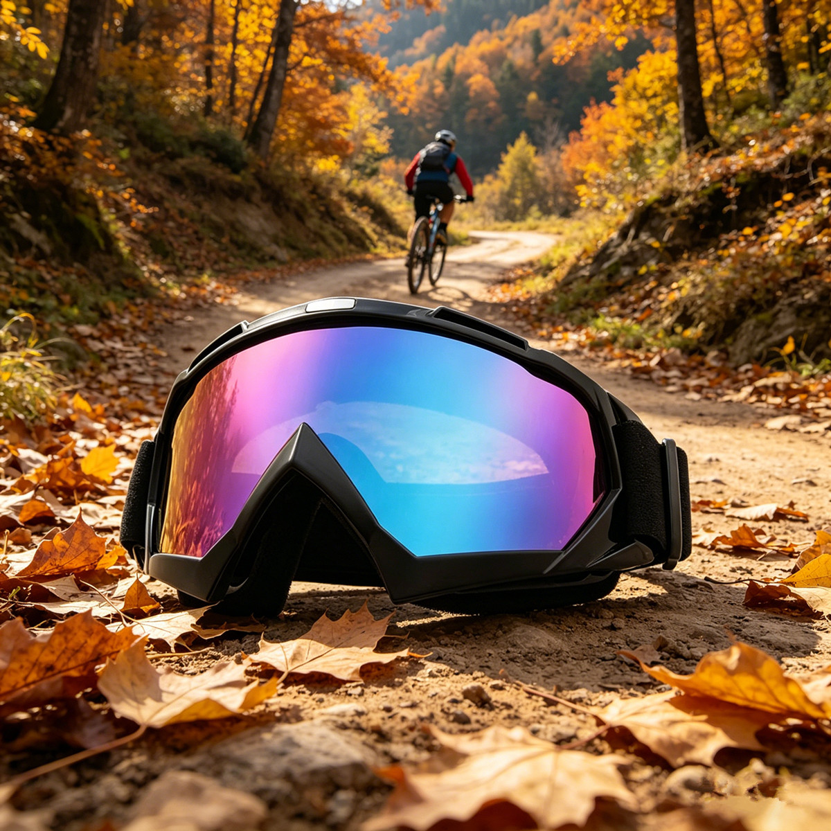 Motorcycle OTG Goggles Fit Over Glasses Padded Windproof Riding Adjustable Strap