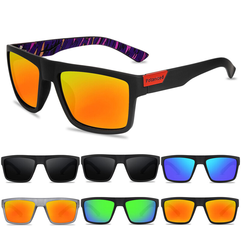 Square Polarized Sunglasses UV Protection Men Outdoor Sports Driving Sun Glasses
