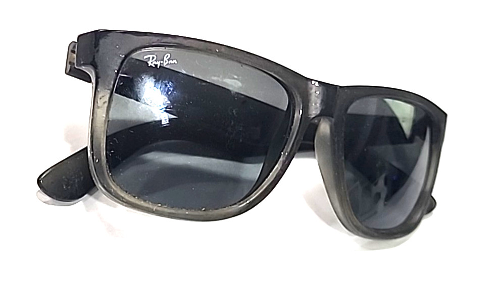 Ray Ban RB4165 602/88 Justin Scratched Peeling Square Sunglasses Frame 54-18 145