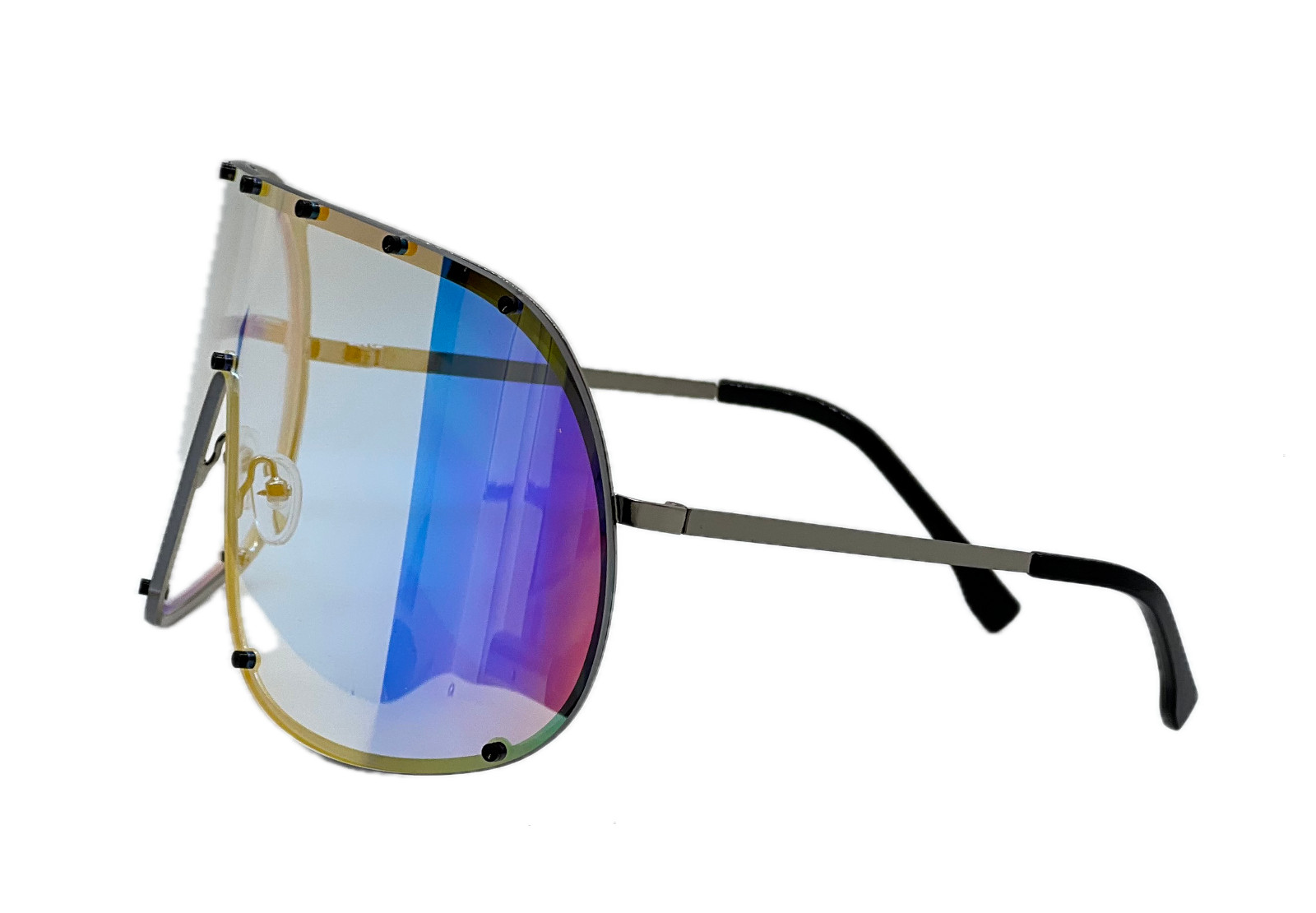 Fashion Oversized Luxury Sunglasses for Women Men One-piece Lens Frame Uv400 New