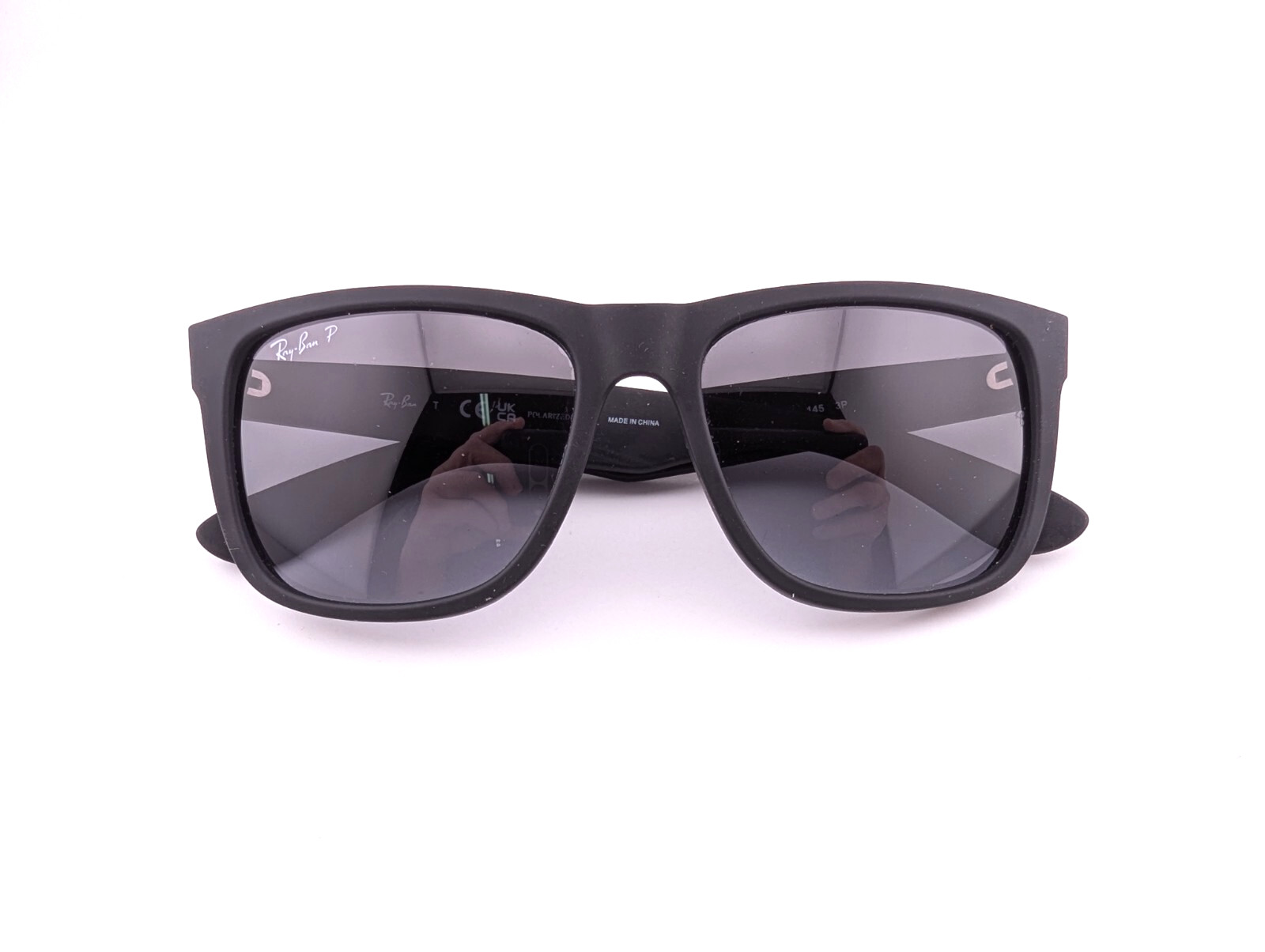 Ray-Ban Sunglasses, Polarized Lenses, RB 4165 622/T3 3P Justin, 54-16-145, Black