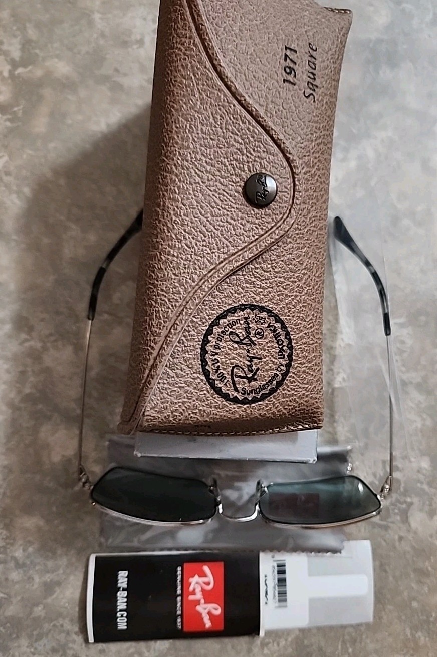 🔥 NEW AUTHENTIC RAY BAN SQUARE RB 1971 9149/AD SUNGLASSES SIZE:54-19-145
