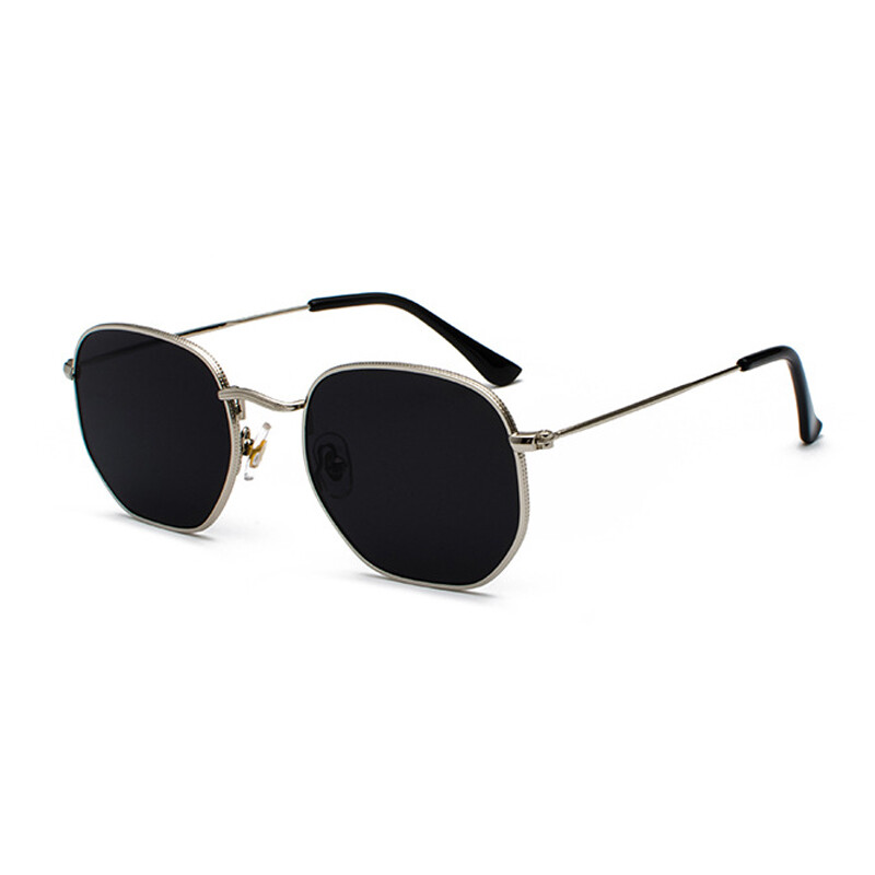 Retro Hipster Sunglasses Men Women Geometric Square Vintage Metal Frame Glasses