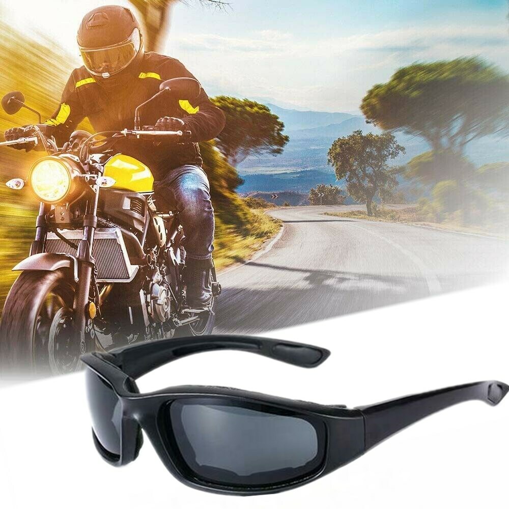 Motorcycle Sunglasses Bike Riding Glasses Clear Lens Wind Resistant Anti Fog Len