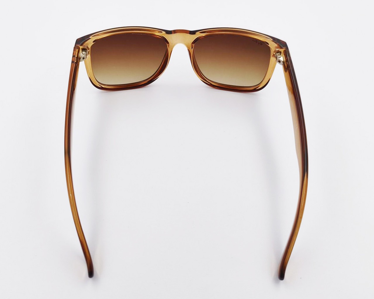 Ray-Ban Sunglasses Justin Classic Polished Rubber Beige Frame Gradient Brown Len