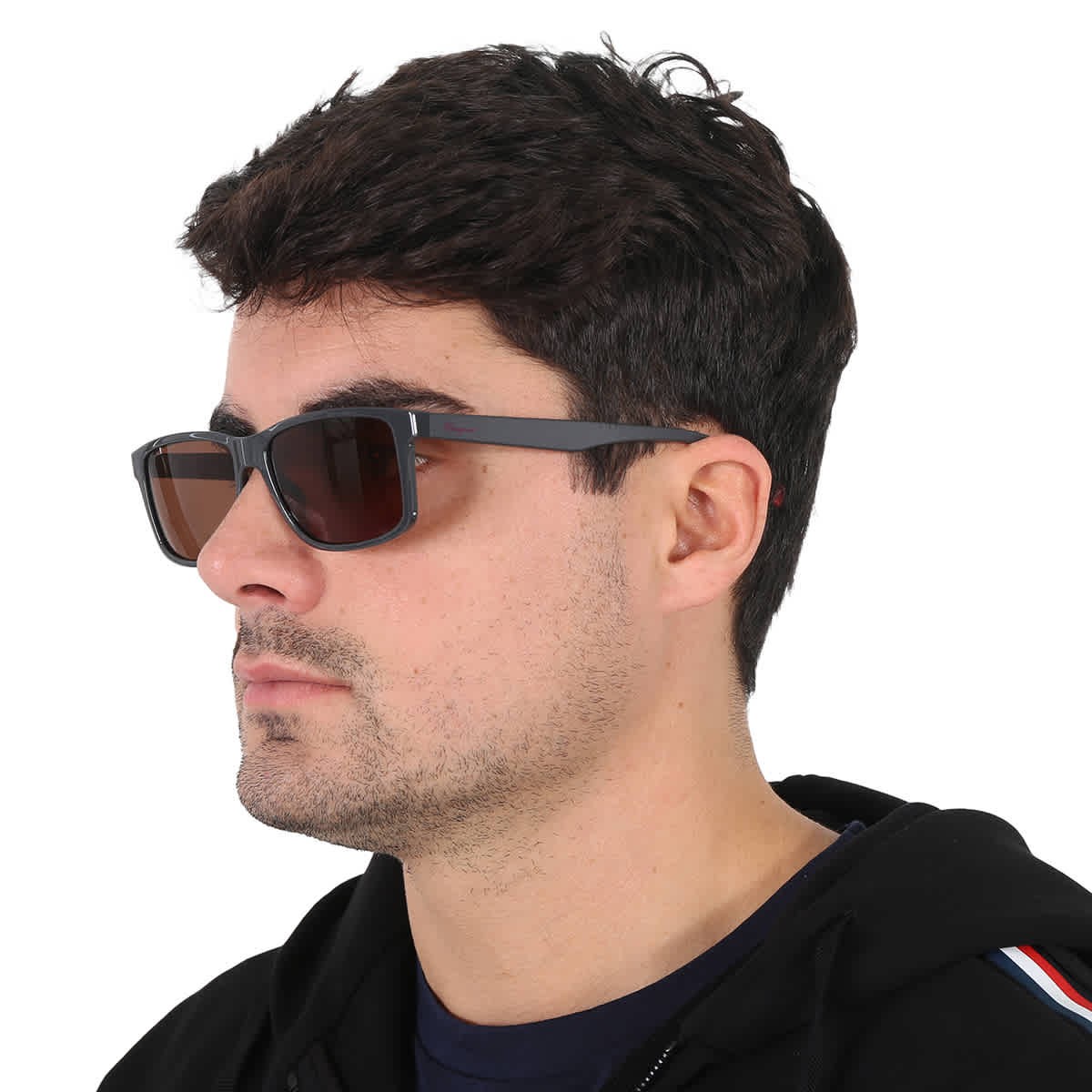 Salvatore Ferragamo Brown Rectangular Men’s Sunglasses SF938S 023 57
