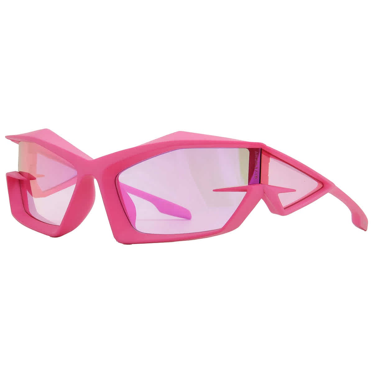 Givenchy Pink Flash Mirror Irregular Men’s Sunglasses GV40049I 73Y 69