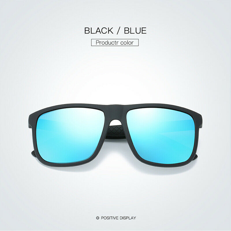 Men’s Square Polarized Sunglasses Men TR90 Frame Driving Sports Sun Glasses USA