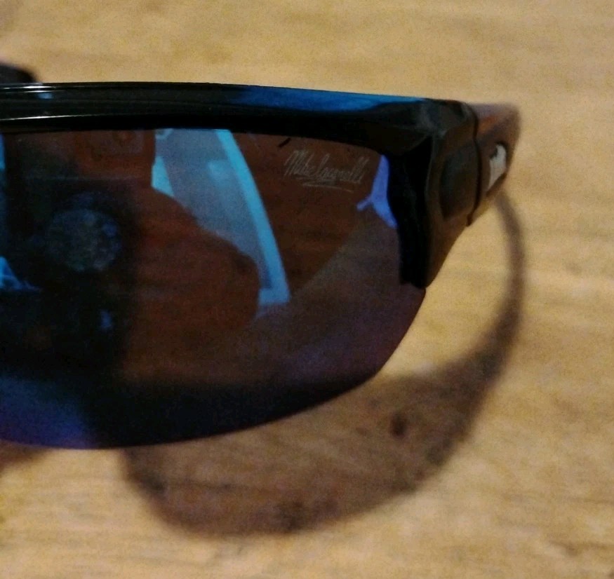 Ike Renegade Pro Polarized Fishing Sunglasses Mike Iaconelli Signed Wrap Style