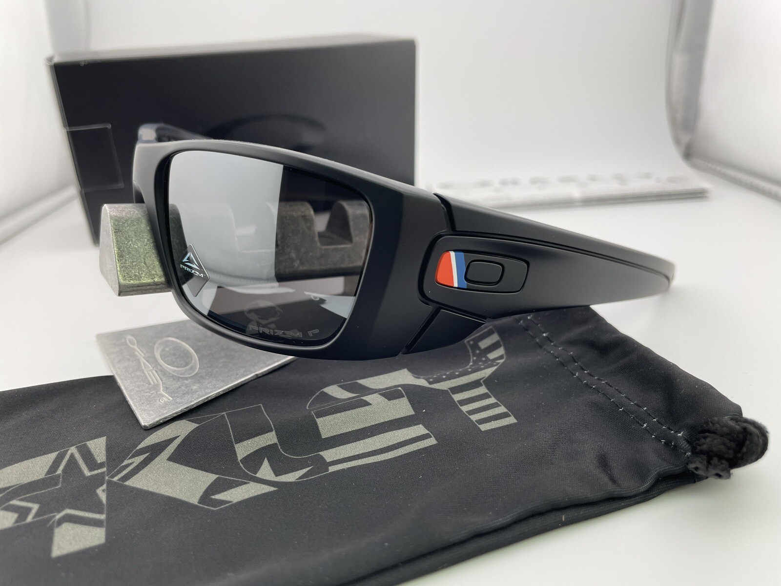 OAKLEY FUEL CELL SI ARMED FORCES PRIZM MATTE BLACK POLARIZED SUNGLASSES 9096-L0