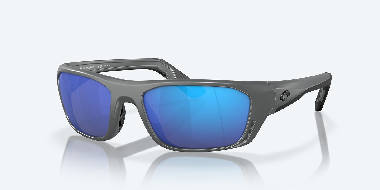 Costa Del Mar Whitetip Pro Matte Gray/Blue Mirror 580G Polarized 57mm Sunglasses