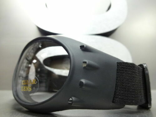 MOTORCYCLE BIKER Day or Night RIDING PADDED GLASSES GOGGLES Clear ANTI FOG LENS