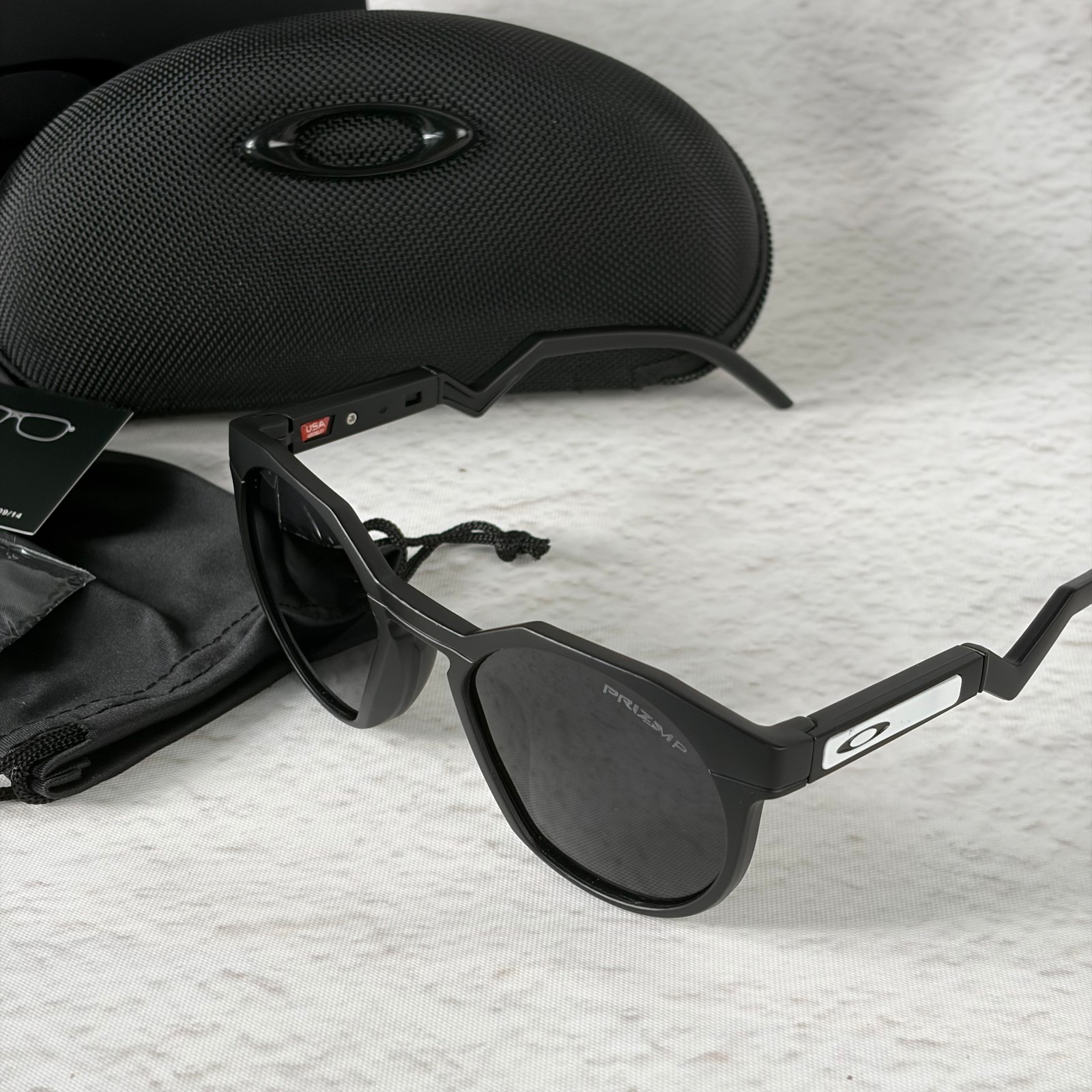 Oakley HSTN Sunglasses Matte Black Prizm Black Lens New In Box