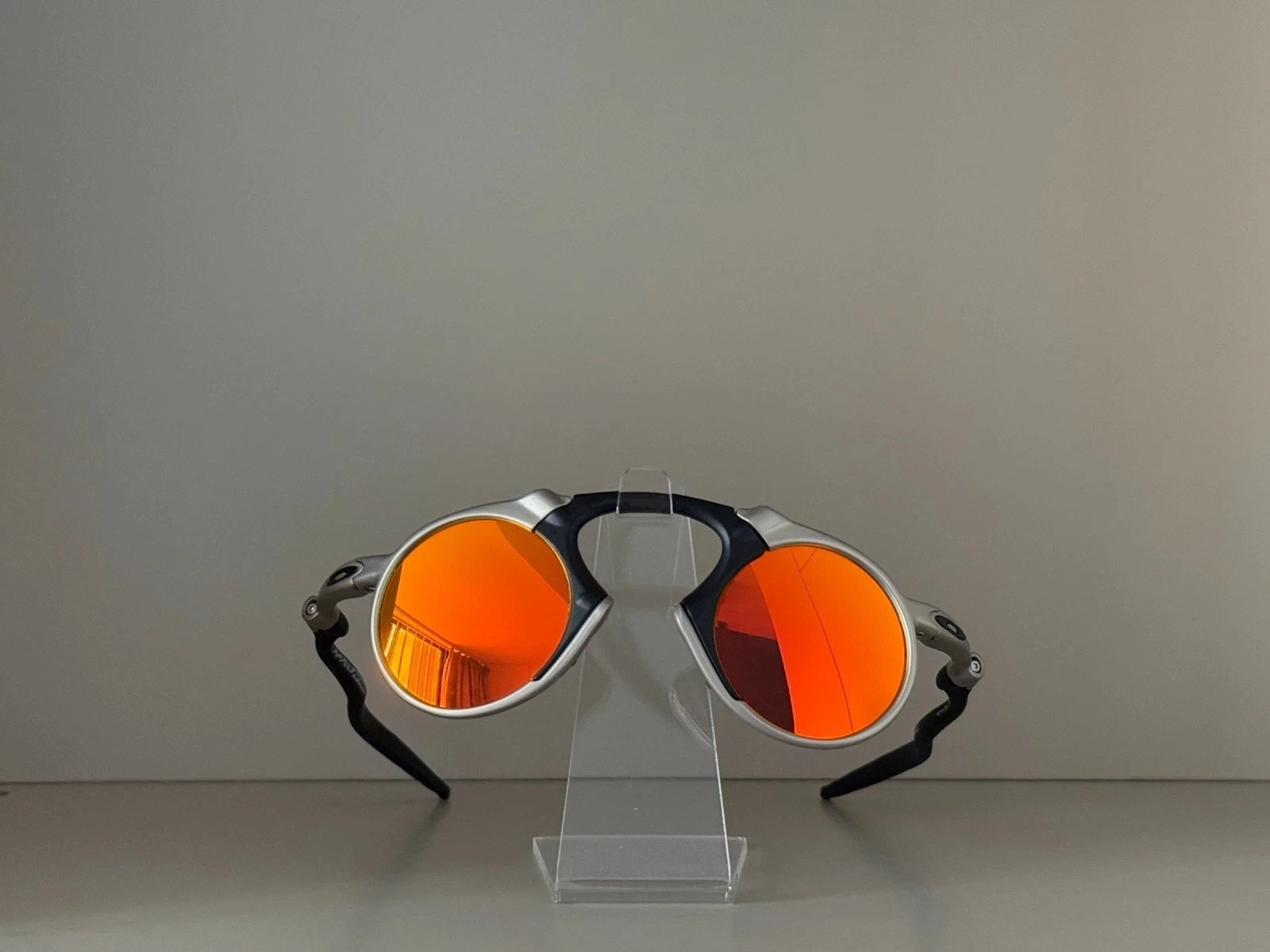Oakley X-Metal Madman OO6019 Dark Carbon Ruby Iridium Sunglasses
