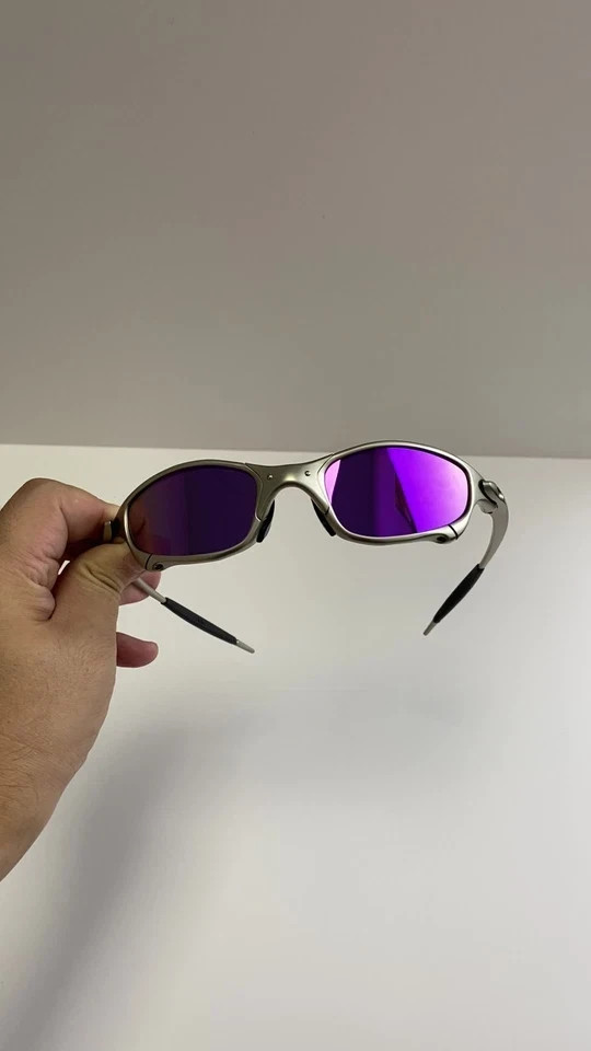 New Oakley X-Metal Juliet 1.0 Sunglasses Silver Frame/Purple Lenses