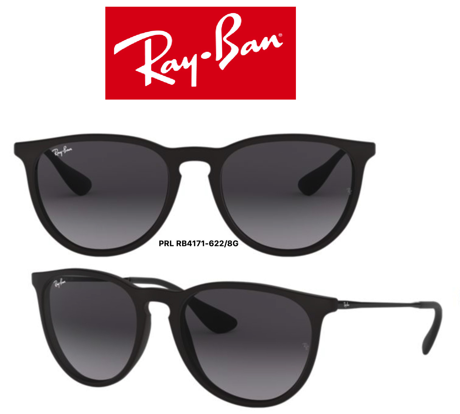 Ray Ban Sunglasses RB4171 Erika 100% Authentic & New – Multiple Colors