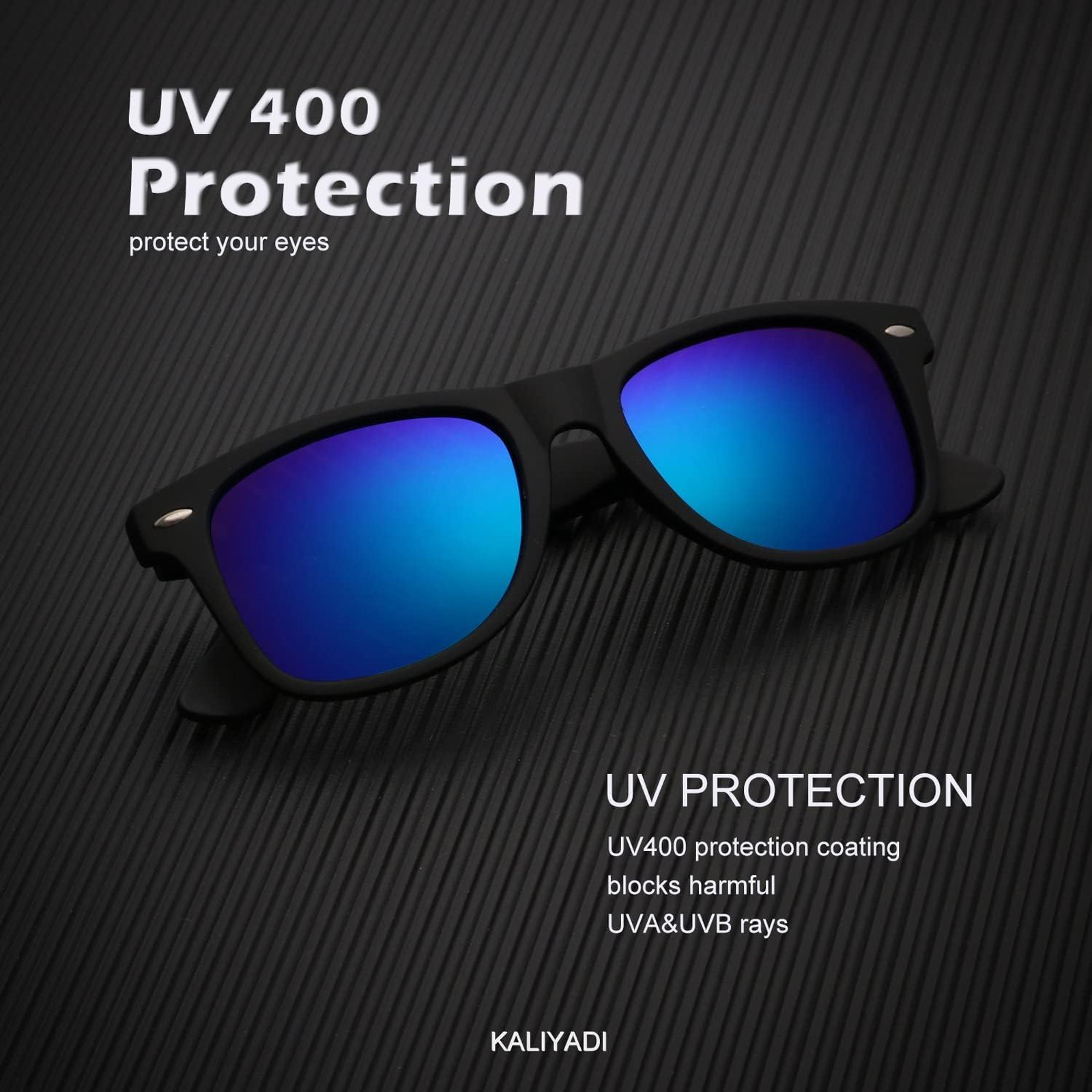 Polarized Sunglasses Men Women Matte Finish UV Protection Mirror Lenses 3 Pack