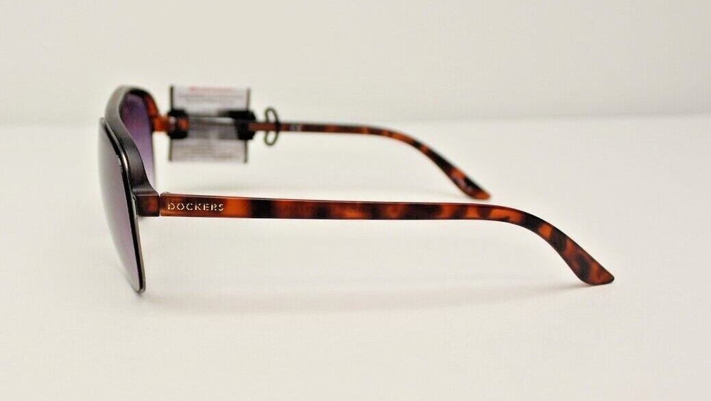 Dockers Gunmetal & Matte Tortoise Shell Aviator Sunglasses 100%UV 10251781.KHL