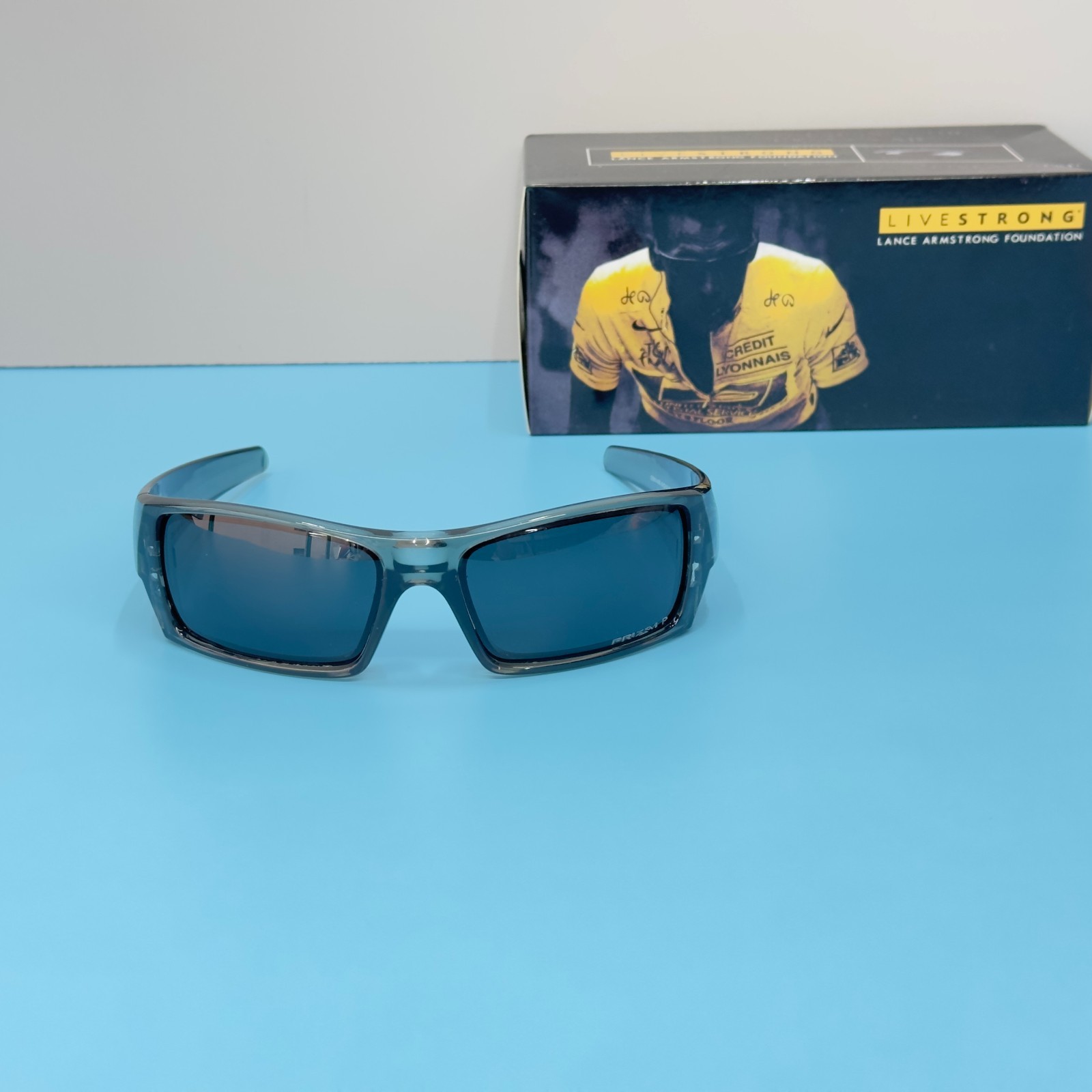 Oakley Gascan OO9014 Transparent Gray Frame Gray Lens Sunglasses New w/ Box