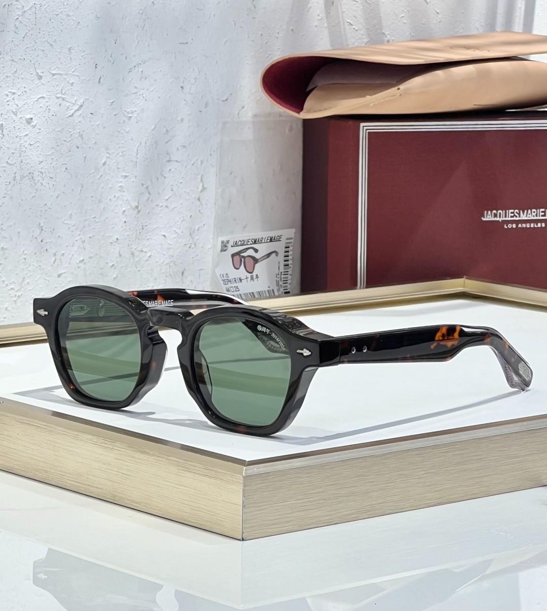 JACQUES MARIE MAGE ZEPHYRIN Luxury Vintage Eyeglasses Tortoise 44-25-146