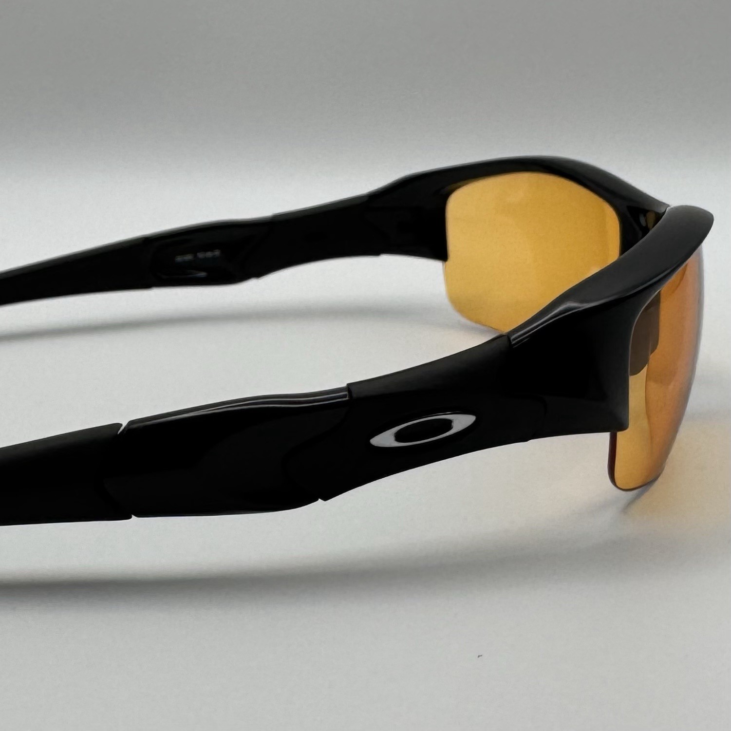 Oakley Flak Jacket XLJ 03-953 Jet Black Yellow Persimmon Sunglasses Made In USA