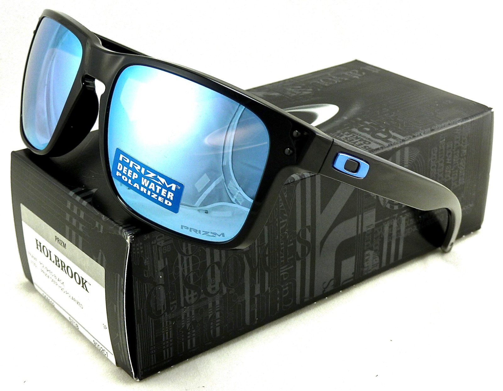NEW Oakley Holbrook Sunglasses Black l Prizm Deep Water Polarized OO9102-C1