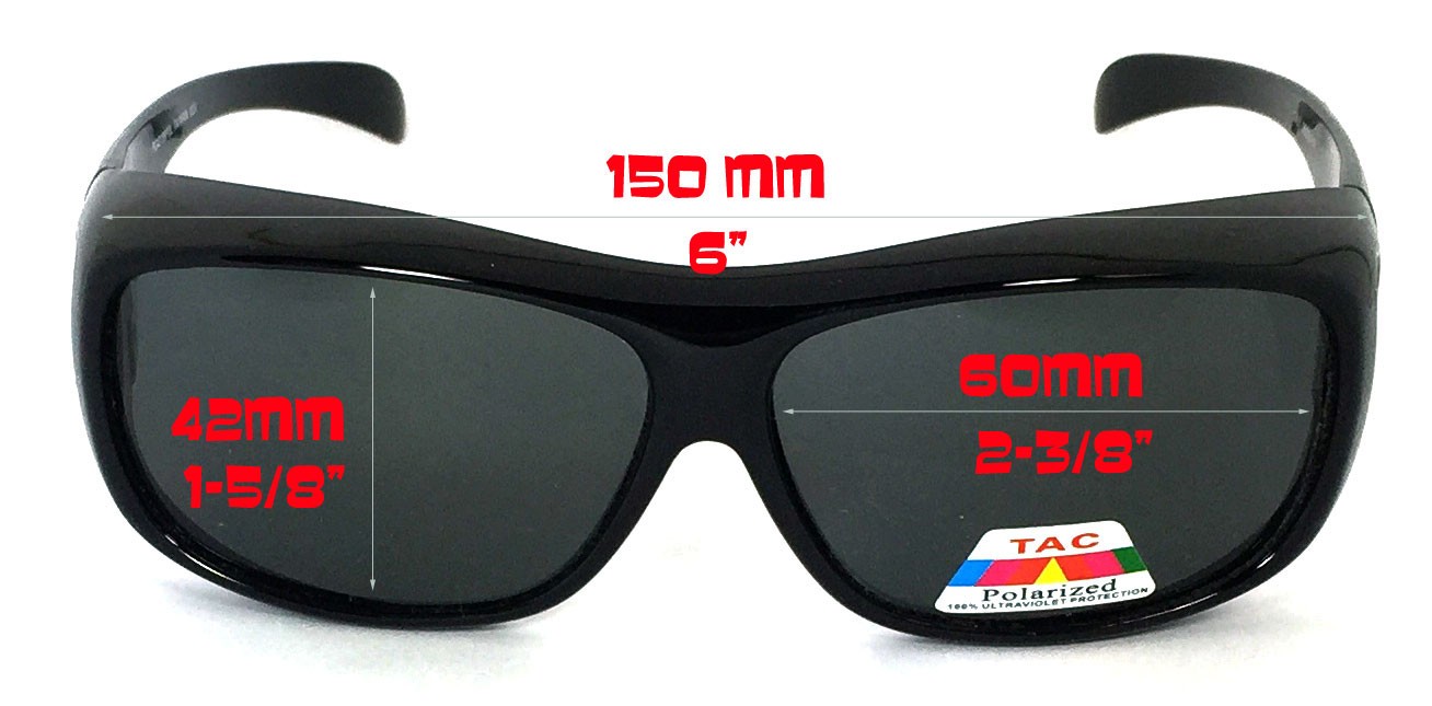 Fit Over Glasses Yellow Smoke Lens Wear Over Cover Anti Glare Sunglasses