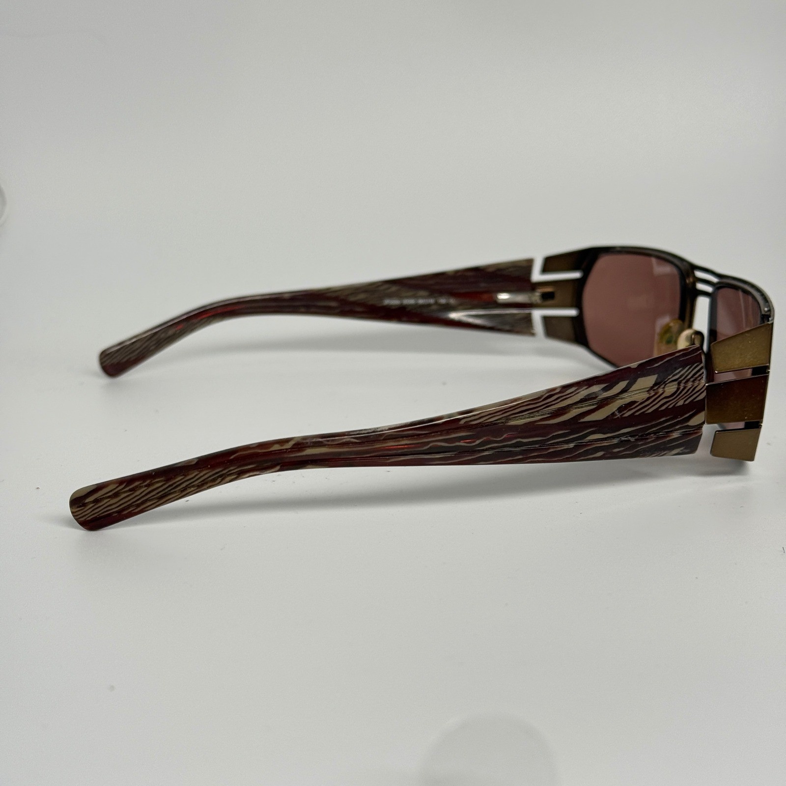 JF Rey JF2233 SG95 Sunglasses Brown Gold Geometric Rectangle Frame France 58-19
