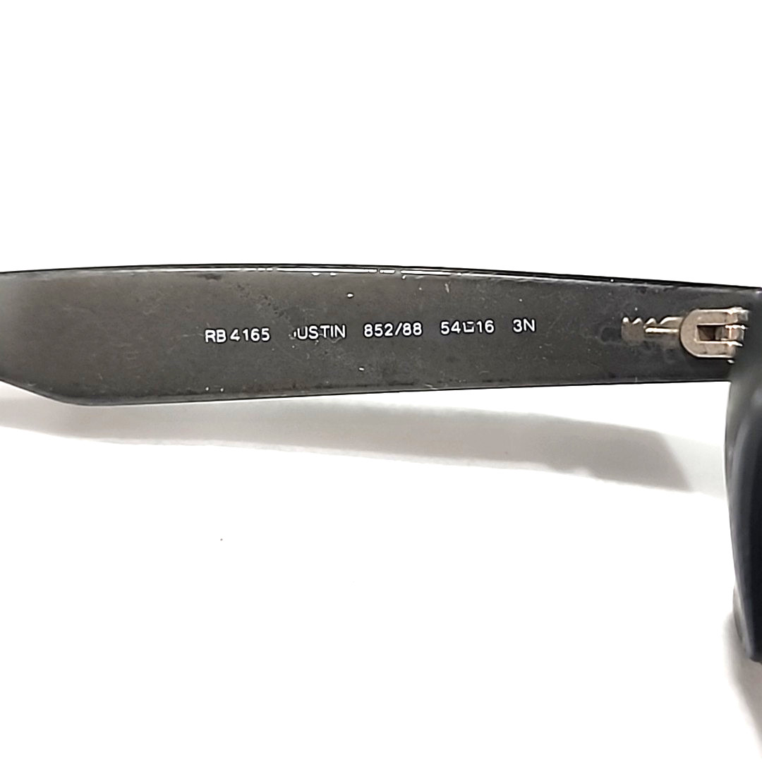 Ray Ban RB4165 602/88 Justin Scratched Peeling Square Sunglasses Frame 54-18 145